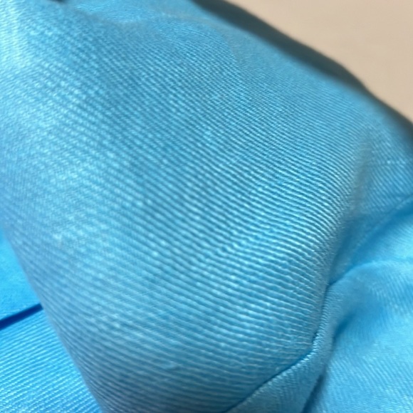 Boston Proper Modern Length Elbow Sleeve Linen Blazer in Blue Topaz NWOT M - Picture 16 of 16